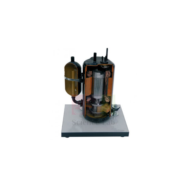 Cut Section Model Of Rotary Hermetic Compressor